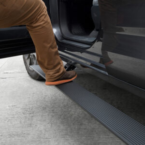 Realtruck 2022-2024 Toyota Tundra Dc 4DR Voltstep Electric Running Board Kit (No-Drill) - Tex. Black