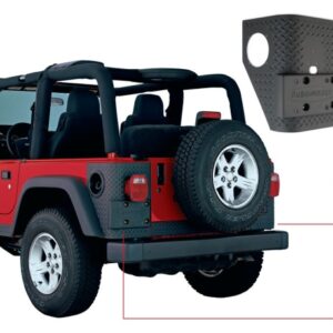 1997-2006 Jeep Wrangler Trail Armor Rear Corners - Black