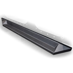 2007-2018 Jeep Wrangler JK Plated Steel Rock Slider Steps - Matte Black (4 Door Only)