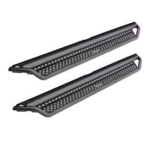 Side Steps with Brackets - Textured Black for 2021+ Ford Bronco Dominator Extreme D1