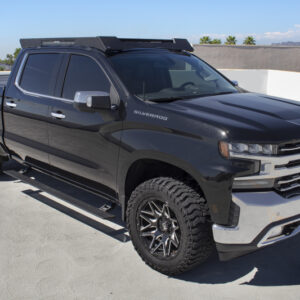 Realtruck 2019-2025 Chevy Silverado 1500 Cc 4DR Voltstep Electric Running Board Kit - Tex. Black
