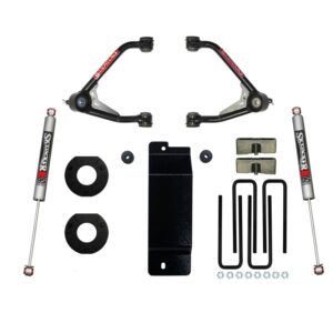 Upper Control Arm) 3.5-4-Inch Upper Control Arm Lift Kit With Rear Monotube M9500 Shocks For 2014-2016 GM 1500 4WD (With Cast