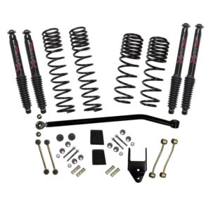 With Black Max Shocks For 2021-2023 Jeep Wrangler JL Rubicon 4XE 4 Dr LT 3.75-Inch Coil System