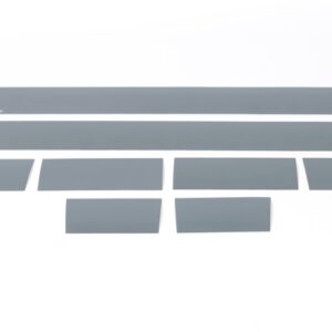 2007-2013 Chevy Silv Regular Cab 6.5-Foot Standard Box - 6-Inch Wide - 12pcs Black Platinum Rocker Panels