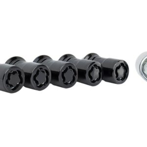 2023+ FORD BRONCO RAPTOR M14 X 1.5 BLACK SECURITY LUG NUT KIT - SET OF 5