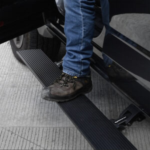 Realtruck 2022-2024 Toyota Tundra Crew Cab Voltstep Electric Running Board Kit - Tex. Black