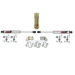 1998-2001 Dodge Ram 1500 ADX 2.0 Dual Stabilizer Kit With Cnc Machined Polished Aluminum.