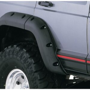 1984-2001 Jeep Cherokee Cutout Style Flares 2pc Fits 4-Door Sport Utility Only - Black