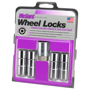 WHEEL LOCK NUT SET - 4PK. (CONE SEAT DUPLEX) 9/16-18/7/8 HEX/2.5-INCH LENGTH - CHROME