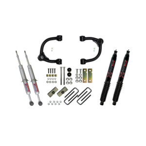 Upper Control Arm 3.0-Inch Lift Kit With Rear Blocks And Black Max Shocks For 2016-2020 Toyota Tacoma
