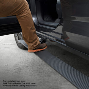 Realtruck 2022-2024 Toyota Tundra Dc 4DR Voltstep Electric Running Board Kit (No-Drill) - Bedliner Coat
