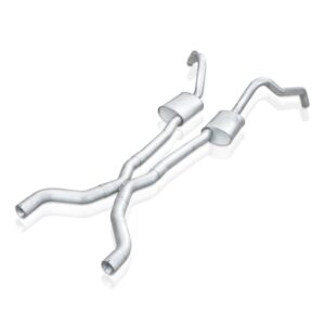 1962-1967 Chevy Nova 3-Inch Cat-Back with X-Pipe Turbo Chambered Mufflers 3-Inch Cores