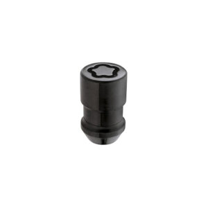 WHEEL LOCK NUT SET - 4PK. (CONE SEAT) 1/2-20/3/4 & 13/16 DUAL HEX/1.28-INCH LENGTH - BLACK