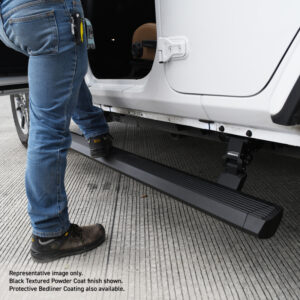 Realtruck 2020-2024 Jeep Gladiator Cc 4DR Voltstep Electric Running Board Kit - Bedliner Coating