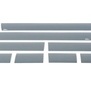 2007-2013 Chevy Silv Extended Cab 5.5-Foot Short Box - 6-Inch Wide - 12pcs Black Platinum Rocker Panels
