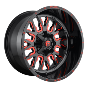 D612 STROKE - Gloss Black Red Tinted Clear