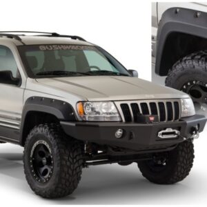 1999-2004 Jeep Grand Cherokee Cutout Style Flares 2pc - Black