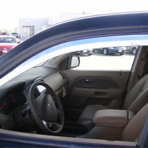 2003-2008 Honda Pilot (Front Only) Element Chrome Window Visors