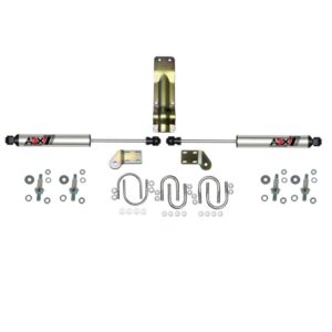 1998-2002 Dodge Ram 2500/3500 ADX 2.0 Dual Stabilizer Kit With Polished Aluminum.