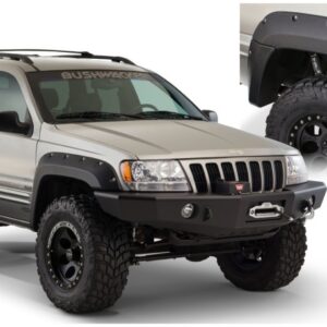 1999-2004 Jeep Grand Cherokee Cutout Style Flares 2pc - Black