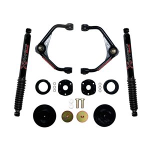 Upper Control Arm 3-Inch Lift Kit With Rear Black Max B8500 Shocks For 2012-2018 Ram 1500 4WD