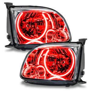 0506 TOYOTA TUNDRA REGULAR/ACCESSIBLE PREASSEMBLED HALO HEADLIGHTS RED