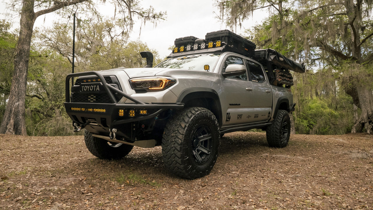 2019 Toyota Tacoma with Fuel Off-Road Gambit wheels and 35x12.50R17 tires