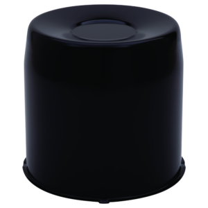 Gorilla Center Caps Closed End Black Bulk