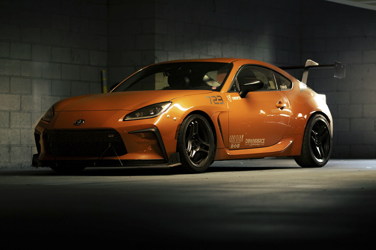 2022 Toyota GR86 with Motegi MR161 KOJIN wheels and 235/40R18 Nitto tires