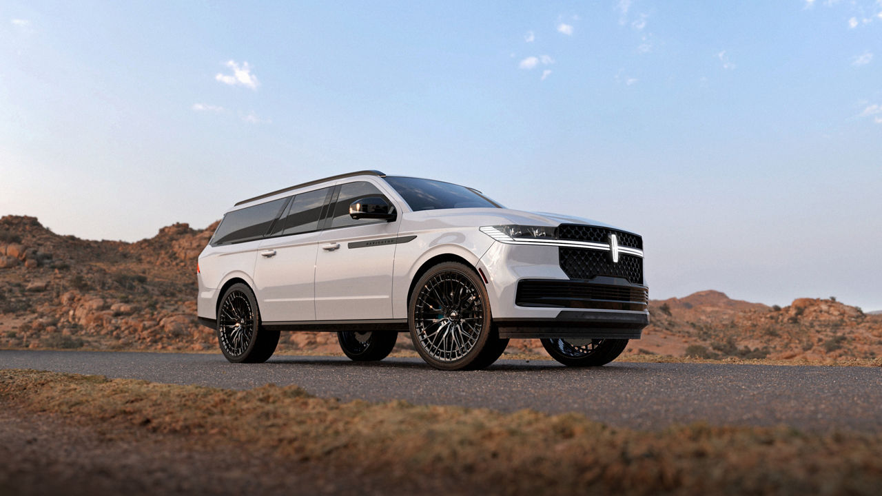 2025 Lincoln Navigator on 24x10 Niche Genoa wheels
