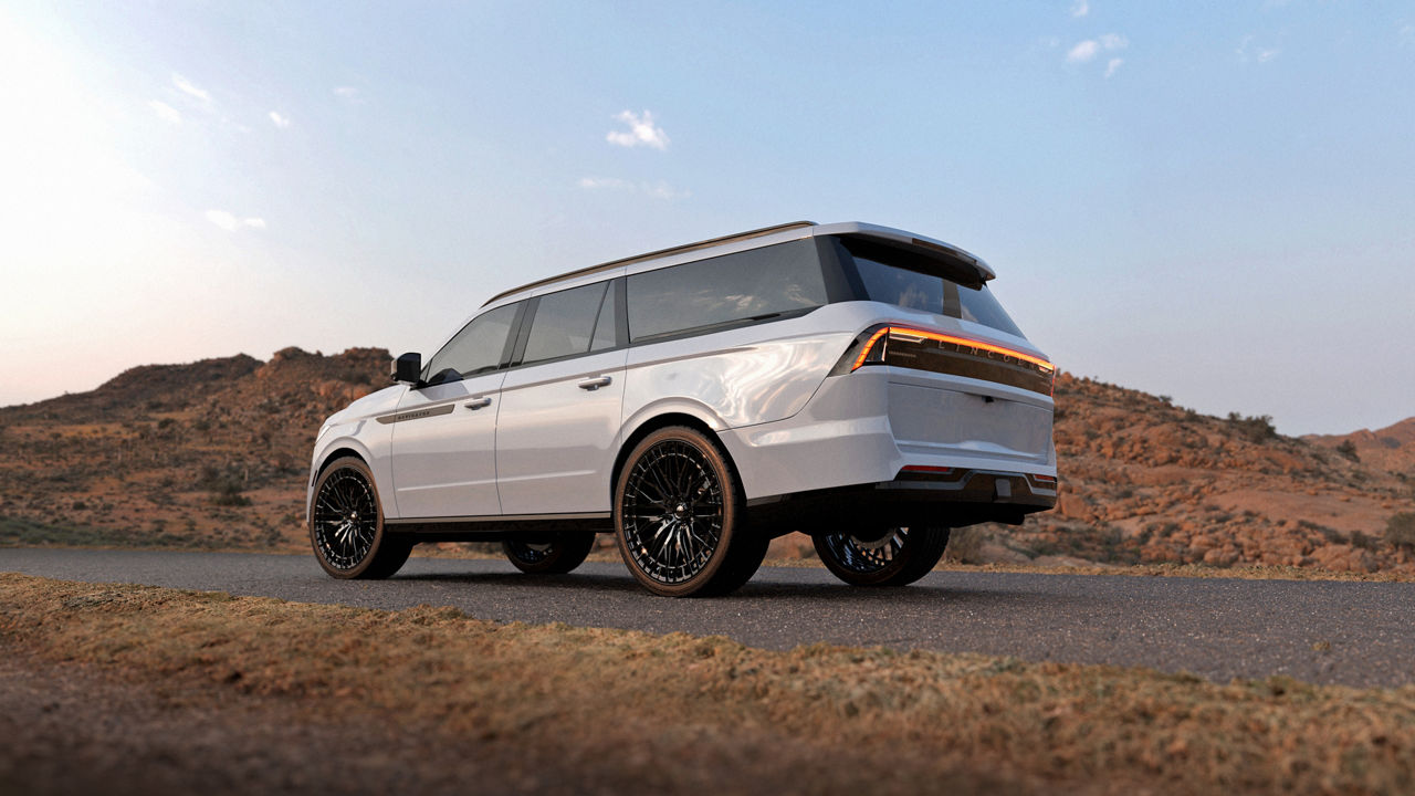 2025 Lincoln Navigator on square 24x10 Niche Genoa luxury wheels