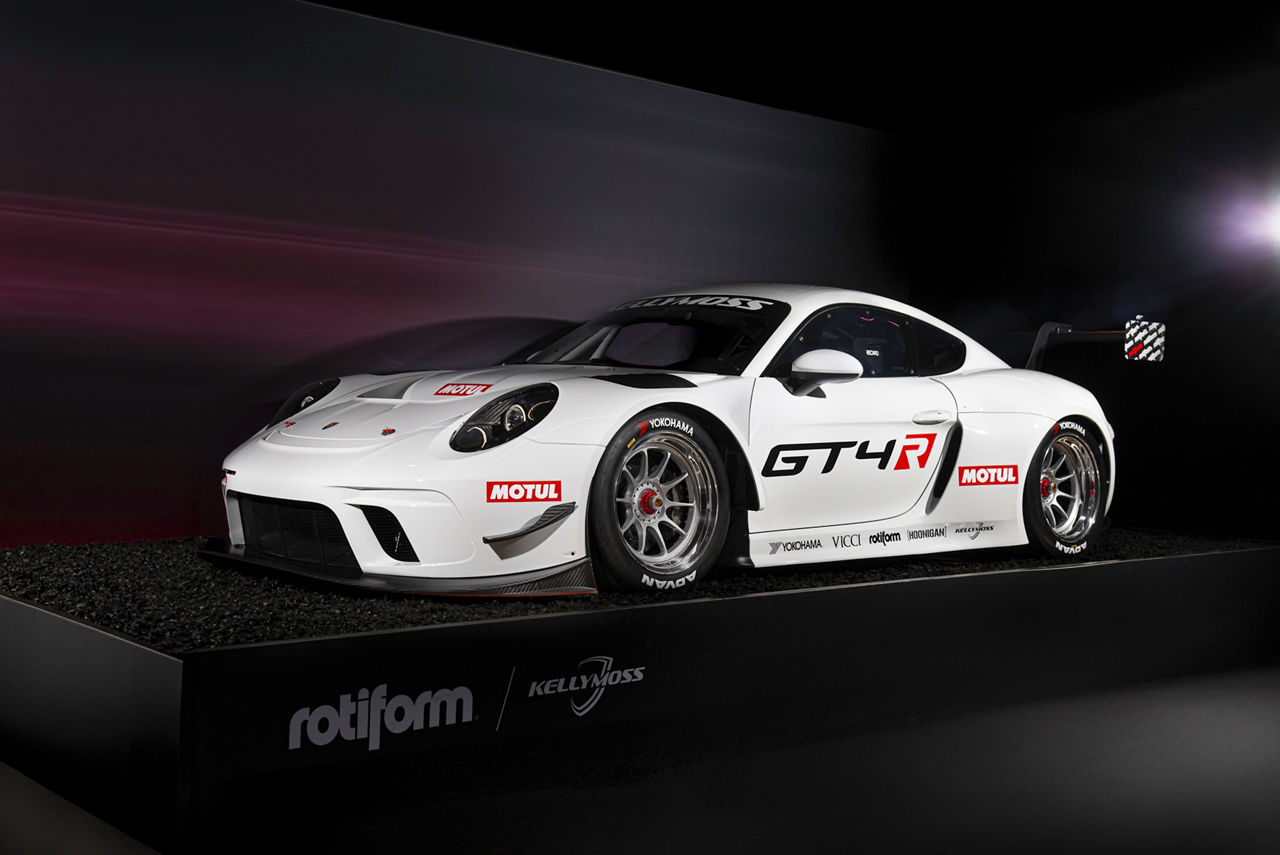 Kellymoss Porsche GT4R with Rotiform COS wheels and Yokohama ADVAN tires